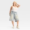 Women's Mid-Rise Oversized Chino Jorts - Wild Fable™ - 3 of 3