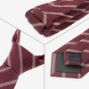 INSPIRE CHIC Men's Stripe Cotton Blend Hand-Knotted Skinny Neckties - 3 of 4