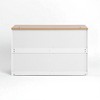 Mshliw 6 Drawer Dresser, Wooden Storage Cabinet Clothes Organizer, Wide Chest with Large Storage for Bedroom, Living Room, or Entryway - 3 of 4