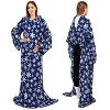 PAVILIA Fleece Wearable Blanket with Sleeves, Warm Cozy Soft Functional Lightweight Sleeved Throw Adults Men Women - 3 of 4