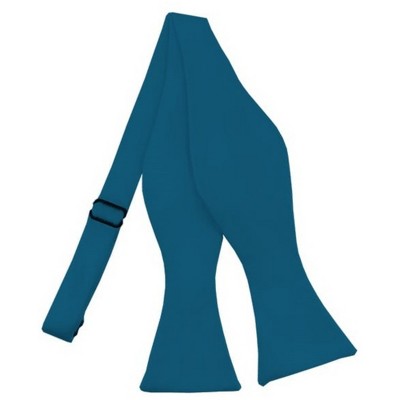Men's Solid Color 2.75" x 4.75"  Adjustable 16" - 22" Self-Tie Bow Tie for Tuxedo & Wedding