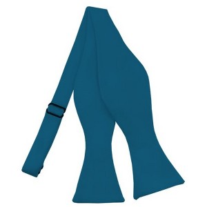 Men's Solid Color 2.75" x 4.75"  Adjustable 16" - 22" Self-Tie Bow Tie for Tuxedo & Wedding - 1 of 3