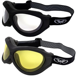 2 Pairs of Global Vision Eyewear Big Ben Safety Motorcycle Goggles - 1 of 4