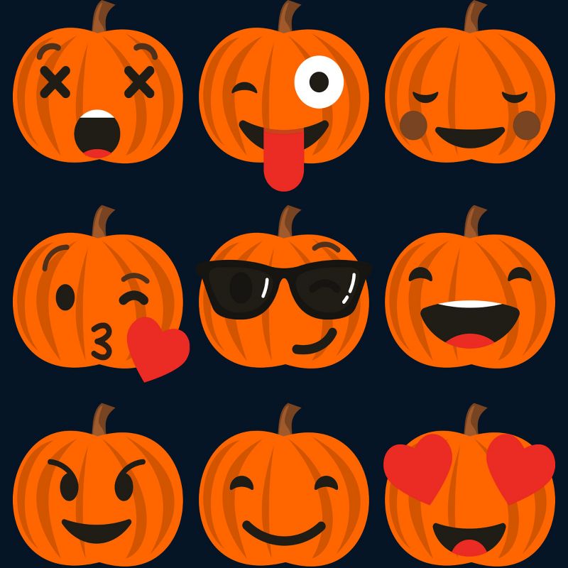 Men's Design By Humans Halloween Pumpkins Emoji By honeytree Tank Top, 2 of 4