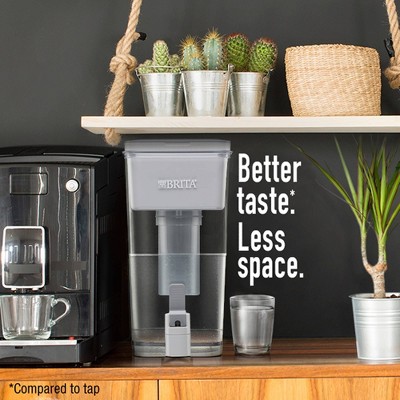 Brita Extra Large 18 Cup BPA Free Filter Water Dispenser with 1 Standard Filter - Gray, White