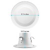 Luxrite 4 Inch LED Recessed Can Lights, 14W=75W, 5CCT 2700K-5000K, 950 Lumens, Dimmable, Wet Rated, IC Rated, ETL, Baffle Trim 12 Pack - 3 of 4