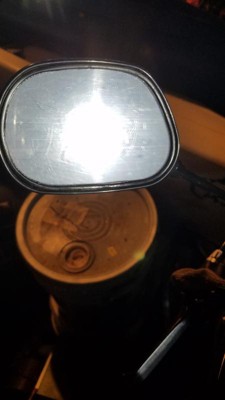 bike mirror target