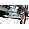 VYNXARIA Foldable Bike Cargo Trailer with Universal Bike Hitch, Bicycle Wagon Trailer with 16" Wheels & Reflectors, Large Trailer Storage Cart,Black - 4 of 4