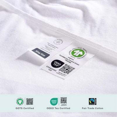 Queen Size Organic Cotton Waterproof Mattress Protector