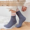 SEVOBAL 6 Pairs Normal Socks Warm Cozy Gifts for Women Fluffy Fuzzy Sock Plush Sleeping Slipper Socks Soft Warm Fabric, Multicolored, 7.8"*6.24"*1.95" - 4 of 4