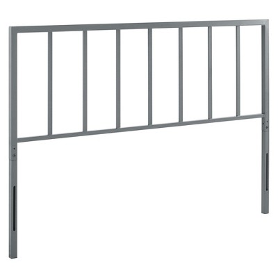 Modway Tatum King Metal Headboard -  Height Adjustable  - Iron frame powder coated, Plastic tube plug