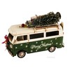 Old Modern Handicrafts 1960s Volkswagen Bus Christmas Model – Handmade Iron Holiday Decor, 13.5" - 4 of 4