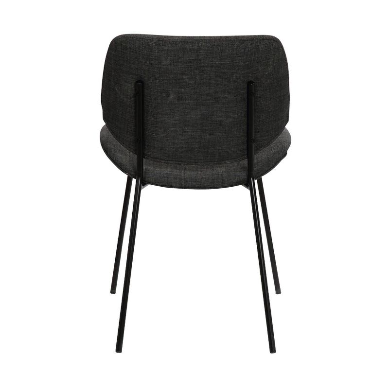 Quest Modern Dining Accent Chair Charcoal - Armen Living, 6 of 8
