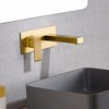 sumerain Wall Mount Bathroom Faucet Gold and Rough in Valve Included, Left-Handed Single Handle - 2 of 4