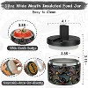12oz Insulated Vacuum Food Jar with Buckle Lid Wide Mouth Soup Thermo for Hot Food Kids Leakproof Stainless Steel Lunch Container (Black-Game) - 2 of 4