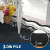 Washable Scalloped Area Rug, Non Slip Low Pile Floor Carpet, Indoor Foldable Bath Mat for Bedroom Hallway Kitchen Entryway Living Room - 2 of 4