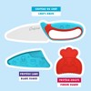 Chefclub Knife Set for Children Stainless Steel Blade, Finger Guard and Blade Protection Included, Ergonomic Handle, Safe Tool Kids Cooking Supply - 4 of 4