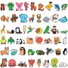 Wrapables Waterproof Vinyl Stickers for Water Bottles, Laptop, Phones, Skateboards, Decals for Teens, 100pcs, Baby Animals - 2 of 4