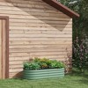 Outsunny Galvanized Raised Garden Bed Kit, Metal Planter Box with Safety Edging - 2 of 4