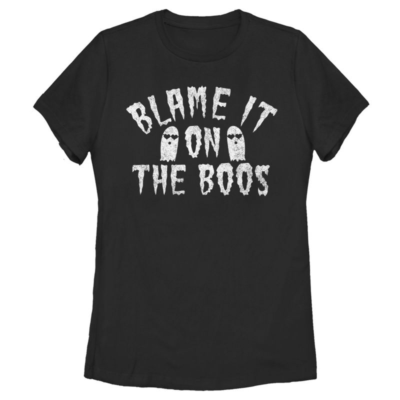Women's Lost Gods Halloween Blame It on the Boos T-Shirt, 1 of 5