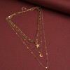SOHI Women's Gold Everyday Multi-Layer Necklace - 3 of 4