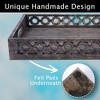 Mela Artisans | Trellis Tray in Darkwash - 2 of 2