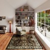 5x7ft Vintage Floral Washable Area Rug, Non-Slip Low Pile Polyester Carpet for Living Room & Bedroom - 4 of 4