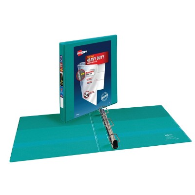 Avery 1&#34; Clear Cover Heavy Duty Green Ring Binder