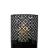 AZL1 Life Concept Decorative Lantern Columns Set of 2 Rust Industrial Oriental Style with Candles for Indoor Outdoor Garden, Black, 39"*8.9"*9.1" - 2 of 4