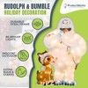 ProductWorks 32" Rudolph & Bumble Pre-Lit Christmas Yard Ornament Holiday Decor - 2 of 4