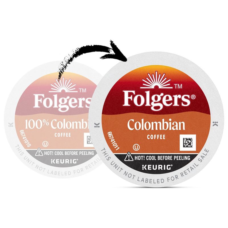 Folgers Colombian Dark Roast Coffee Pods - 24ct, 5 of 14