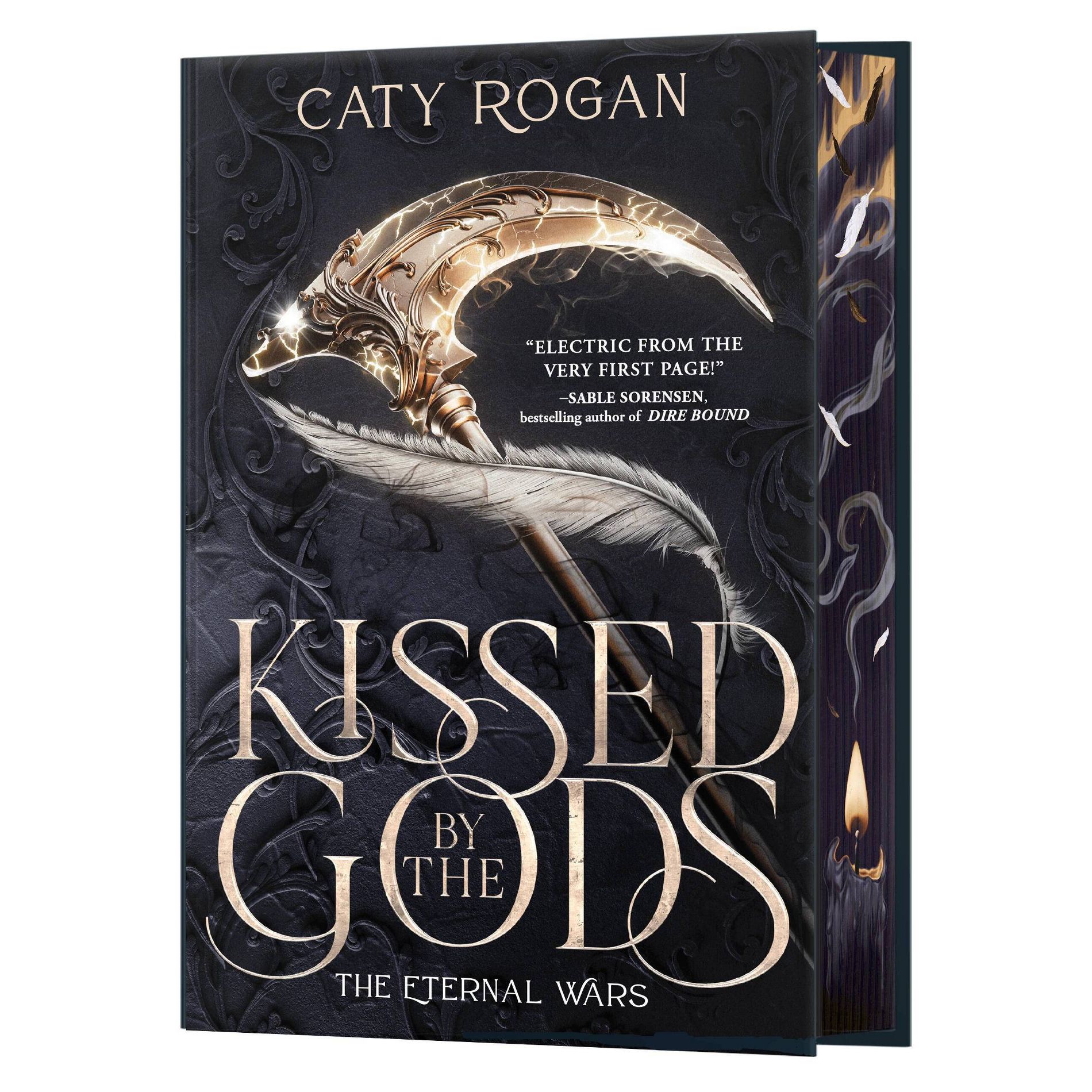 Kissed by the Gods (Deluxe Limited Edition) - (Eternal Wars) by  Caty Rogan (Hardcover)