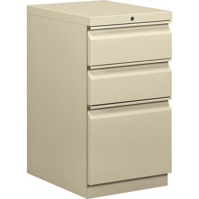 HON Brigade Mobile Pedestal, 19-7/8"D - 3-Drawer