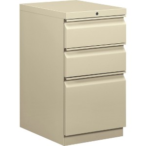 HON Brigade Mobile Pedestal, 19-7/8"D - 3-Drawer - 1 of 2