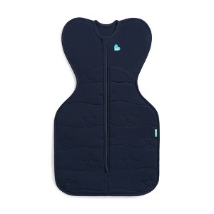 Love To Dream Baby Boy Swaddle Up - Extra Warm Cotton 3.5 TOG Sleeveless Wrap - Navy Stars - 1 of 4