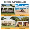 10x20 Pop Up Canopy Tent with 6 Removable Sidewalls, Commercial Heavy Duty Pop Up Canopy Tents for Parties, Large 10x20 Tents - 4 of 4