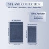 Splash Ultra-Soft Zero Twist 100% Ring Spun Cotton Mix Towel Set  - Reversible, 550 GSM, Breathable, Lightweight, Highly Absorbent Towels for Bathroom - 2 of 4