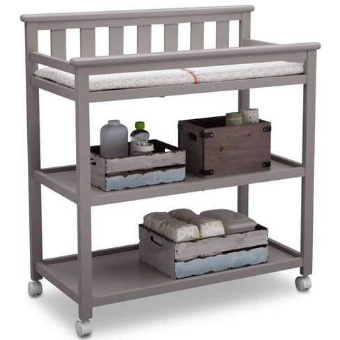 Badger Basket Modern Baby Changing Table With Hamper And 3 Baskets - Gray :  Target