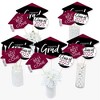 Big Dot of Happiness Maroon 2025 Graduation Party Centerpiece Sticks - Table Toppers - Set of 15 - 3 of 4
