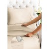 100% Cotton 400 Thread Count 4 Piece Sheet Set - Soft & Cozy Sateen Bed Sheets - CGK Linens - 4 of 4