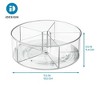 iDesign Set of 2 Divided 11.5-inch Lazy Susan for Kitchen Storage, Clear - 4 of 4