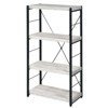 SEVOBAL Utility Storage Shelves Industrial 3 Shelf Bookcase with Faux Concrete Shelves for Living Room, Black Gray, 24.5"*11.5"*43.5" - 4 of 4