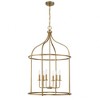 Savoy House Brookstone 6 - Light Pendant in  Warm Brass - 4 of 4