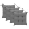 vidaXL Patio Dining Chairs 4 Pcs Outdoor Chair with Cushions - Solid Acacia Wood - Weather-Resistant for Garden/Terrace/Patio - 4 of 4