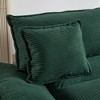 Akoasm Comfortable Velvet Double Sofa Bed with Pillows for Bedroom & Living Room-Green - 3 of 4