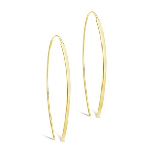 SHINE by Sterling Forever 14K Gold Plated Sterling Silver Bar Threader Earrings - 1 of 3
