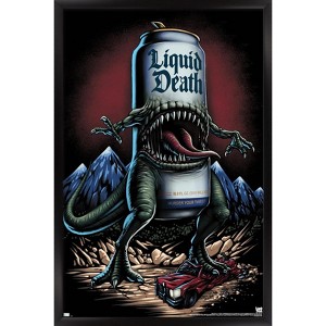 Trends International Liquid Death - Reapersaurus Rex Framed Wall Poster Prints - 1 of 4
