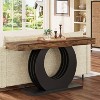 Hommoo Industrial Farmhouse Narrow  Console Table Rustic Brown - 2 of 4
