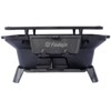 SEVOBAL Outdoor Grills, Griddles and Smokers Oval Cast Iron Hibachi Grill, Portable Charcoal Grill for Outdoor Cooking, Black, 17"*12"*9.9" - 2 of 4