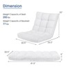 Costway Adjustable 14-Position Floor Chair Folding Lazy Gaming Sofa Chair Cushioned New Blue/Green/Light Pink/Purple/Black/Coffee/Tan/Pink/Gray - 3 of 4